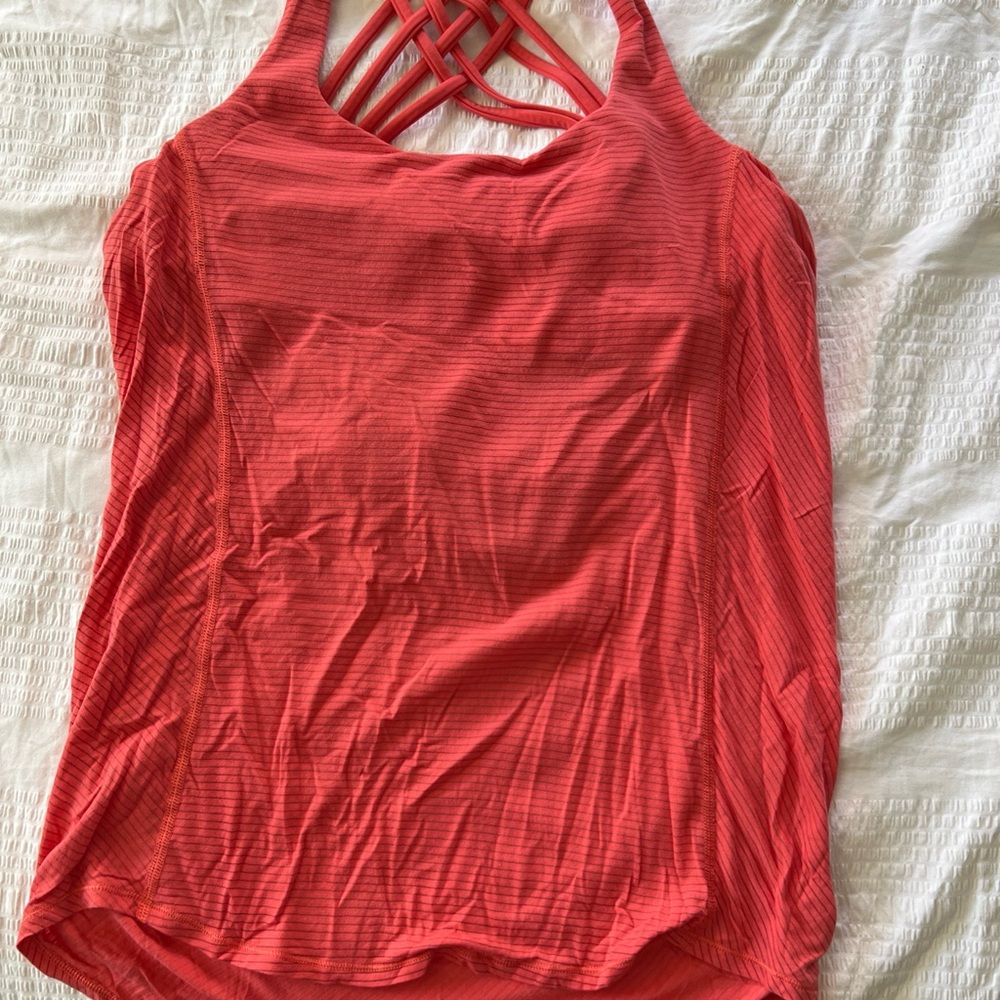Women's Coral Strappy Top Lululemon cute!